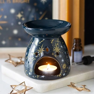 Blue Starry Night Oil Burner..