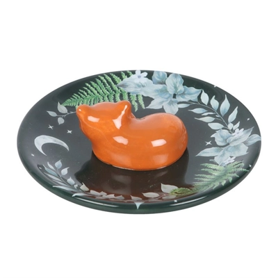 Green Fox Trinket Dish Green Fox Trinket Dish