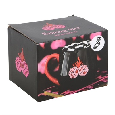 Black Dice Mug and Socks Set Black Dice Mug and Socks Set