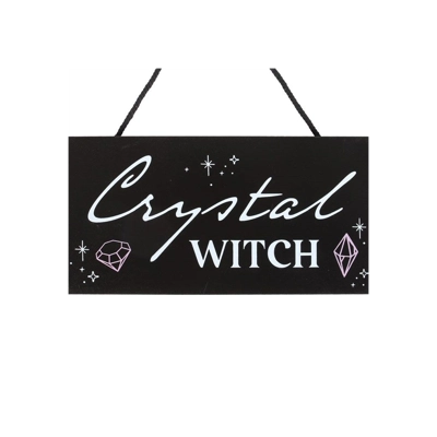 Crystal Witch Hanging Sign Crystal Witch Hanging Sign