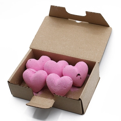5x Love Heart Bath Bomb 70g - Ylang & Rose 5x Love Heart Bath Bomb 70g - Ylang & Rose