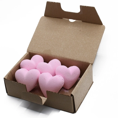 5x Love Heart Bath Bomb 70g - Bubblegum 5x Love Heart Bath Bomb 70g - Bubblegum