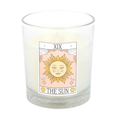 The Sun Vintage Tarot Rose Candle