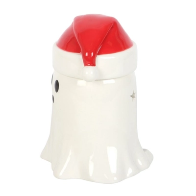 Ghost with Santa Hat Oil Burner and Wax Warmer