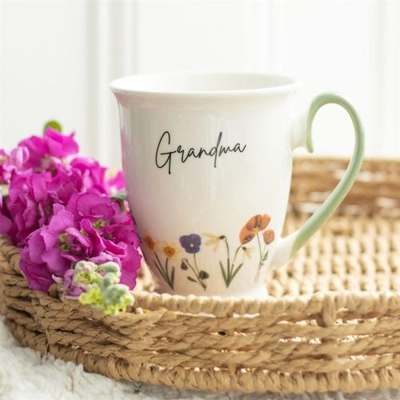 Grandma Wildflower Pedestal Mug Grandma Wildflower Pedestal Mug