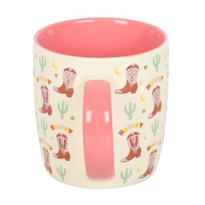 Howdy Cowboy Boot Print Mug Howdy Cowboy Boot Print Mug