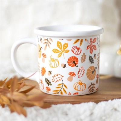 Autumn Leaves and Pumpkins Mug Autumn Leaves and Pumpkins Mug