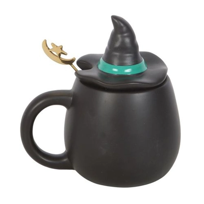Bad Witch Lidded Mug with Spoon Bad Witch Lidded Mug with Spoon