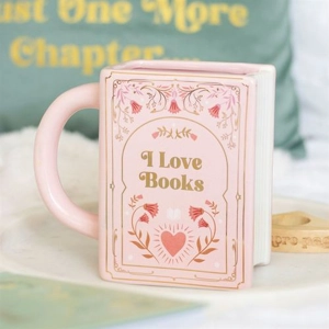I Love Books Pink Book Shape..