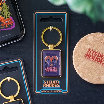 Love You To Death Keyring by Steven Rhodes Love You To Death Keyring by Steven Rhodes