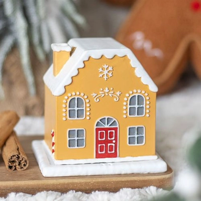 Candy Cane Gingerbread House Incense Cone Holder Candy Cane Gingerbread House Incense Cone Holder