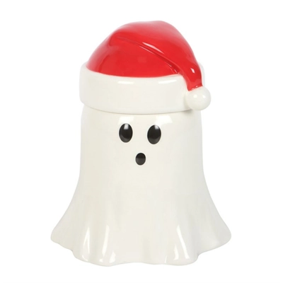 Ghost with Santa Hat Oil Burner and Wax Warmer