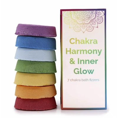 Chakra Bath Fizz - Large Box - Chakra Harmony & Inner Glow Chakra Bath Fizz - Large Box - Chakra Harmony & Inner Glow