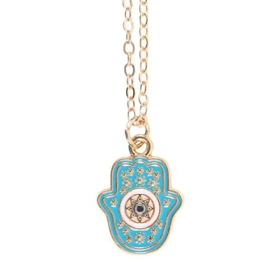 Hand of Hamsa Necklace on Greeting Card Hand of Hamsa Necklace on Greeting Card