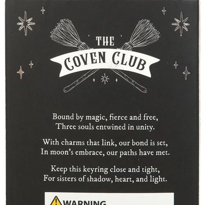 Set of 3 Coven Sisters Witch Hat Keyrings Set of 3 Coven Sisters Witch Hat Keyrings