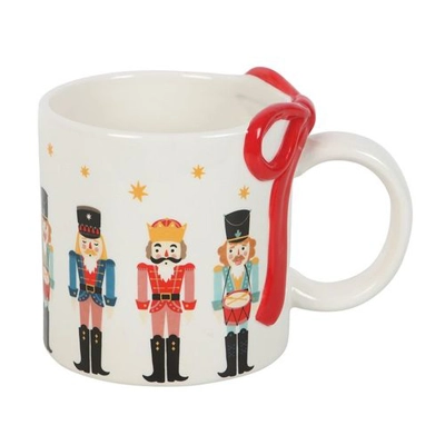Nutcracker Print Mug with Bow Nutcracker Print Mug with Bow