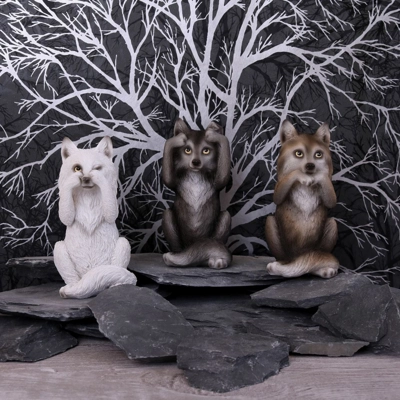 Three Wise Wolves 10cm Three Wise Wolves 10cm