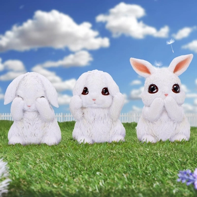 Three Wise Bunnies 9cm Three Wise Bunnies 9cm