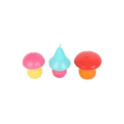 Set of 3 Mushroom Shaped Candles Set of 3 Mushroom Shaped Candles