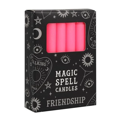 Set of 12 Pink 'Friendship' Spell Candles Set of 12 Pink 'Friendship' Spell Candles