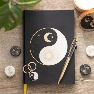 Yin Yang Journal with Black Obsidian Pen Yin Yang Journal with Black Obsidian Pen