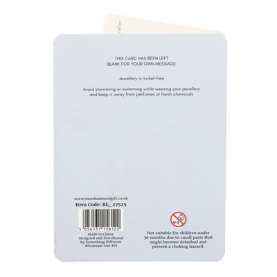 Forget-Me-Not Flower Necklace on Greeting Card Forget-Me-Not Flower Necklace on Greeting Card