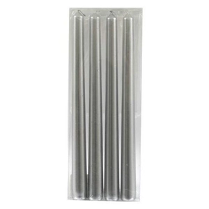 Set of 4 Silver Taper C..