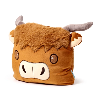 2-in-1 Blankeazzz Plush Toy & Travel Blanket - Highland Coo 2-in-1 Blankeazzz Plush Toy & Travel Blanket - Highland Coo