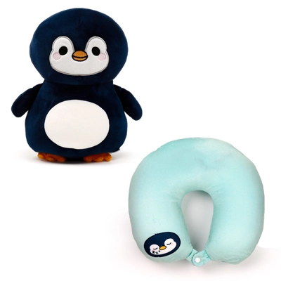 2-in-1 Swapseazzz Travel Pillow and Plush Toy - Nico the P.. 2-in-1 Swapseazzz Travel Pillow and Plush Toy - Nico the P..
