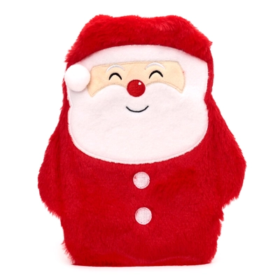 Hot Water Bottle with Plush Cover 650ml - Christmas Santa Hot Water Bottle with Plush Cover 650ml - Christmas Santa