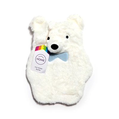 Hot Water Bottle with Plush Cover 650ml - Polar Bear Hot Water Bottle with Plush Cover 650ml - Polar Bear