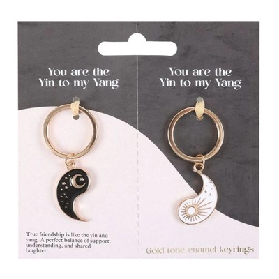 Pair of Yin Yang Best Friend Keyrings Pair of Yin Yang Best Friend Keyrings