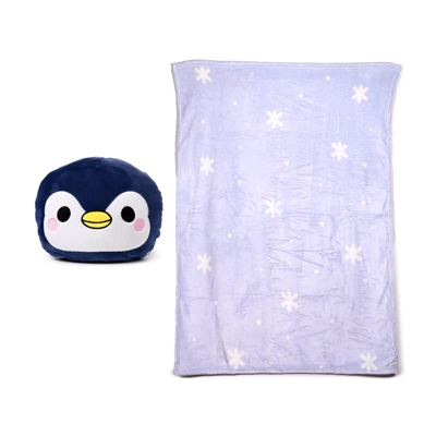 2-in-1 Blankeazzz Plush Toy & Travel Blanket - Adoramals Nico the Penguin 2-in-1 Blankeazzz Plush Toy & Travel Blanket - Adoramals Nico the Penguin