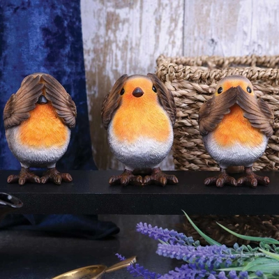 Three Wise Robins 8cm Three Wise Robins 8cm