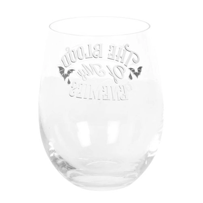 Blood Of My Enemies Stemless Wine Glass Blood Of My Enemies Stemless Wine Glass