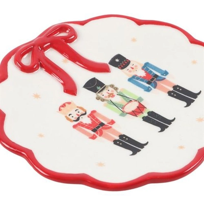 Nutcracker Trinket Dish with Bow Nutcracker Trinket Dish with Bow