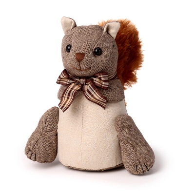 Plush Door Stop - Squirrel in Bowtie Plush Door Stop - Squirrel in Bowtie