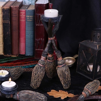 Broomstick Tea light holder 20.5cm Broomstick Tea light holder 20.5cm