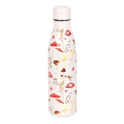 All Over Mushroom Print Metal Water Bottle All Over Mushroom Print Metal Water Bottle