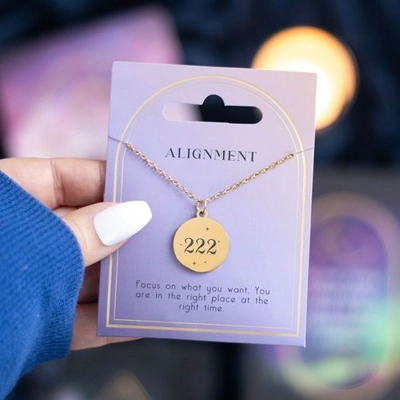 222 Angel Number Alignment Necklace 222 Angel Number Alignment Necklace