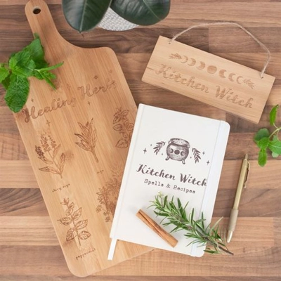 Healing Herbs Wooden Chopping Board Healing Herbs Wooden Chopping Board