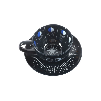 Blue Moon Phase Teacup and Saucer Blue Moon Phase Teacup and Saucer