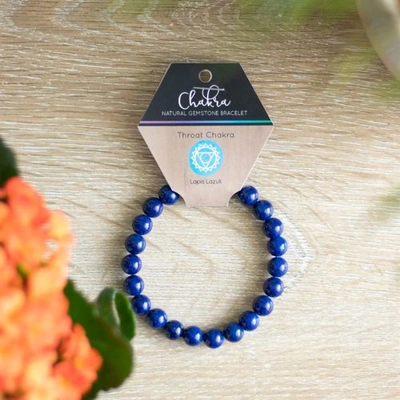 Throat Chakra Lapis Lazuli Gemstone Bracelet Throat Chakra Lapis Lazuli Gemstone Bracelet