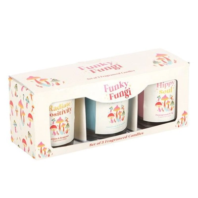 Set of 3 Funky Fungi Mushroom Votive Candles Set of 3 Funky Fungi Mushroom Votive Candles