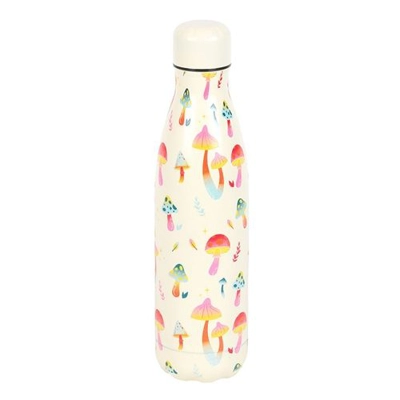 Funky Fungi Mushroom Print Metal Water Bottle Funky Fungi Mushroom Print Metal Water Bottle