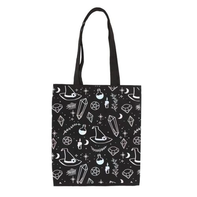 Crystal Witch Print Polycotton Tote Bag Crystal Witch Print Polycotton Tote Bag