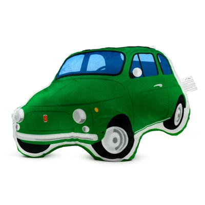 Plush Shaped Cushion - Green Fiat 500 Plush Shaped Cushion - Green Fiat 500