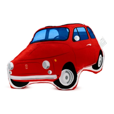 Plush Shaped Cushion - Red Fiat 500 Plush Shaped Cushion - Red Fiat 500