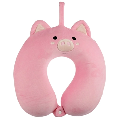 Relaxeazzz Plush Memory Foam Travel Pillow - Pig Relaxeazzz Plush Memory Foam Travel Pillow - Pig