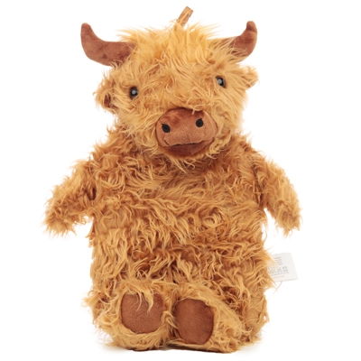 Hot Water Bottle with Plush Cover 650ml - Highland Coo Hot Water Bottle with Plush Cover 650ml - Highland Coo